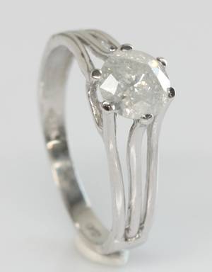 Solitairering, ca. 1.01 ct.