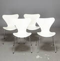 Arne Jacobsen, Fritz Hansen, stolar 3107 Sjuan 4 st Denna vara har satts till omförsäljning under nytt varunummer4452312