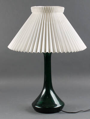 Holmegaard glasværk Le Klint, bordlampe