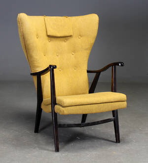 Dansk møbelproducent. Lænestol fra 1950`erne