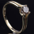 Solitaire ring ca. 0.61 ct.