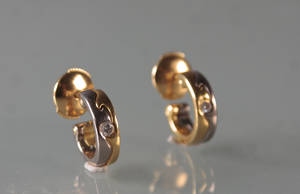 Nina Koppel for Georg Jensen. Fusion ørestikker  med brillanter 2