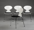 Sæt på fire stole, Myren af Arne Jacobsen 4  Denne vare er sat til omsalg under nyt varenummer 4066999