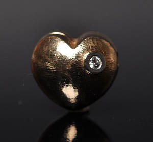 Ole lynggaard - Klassisk hjertelås med brillant