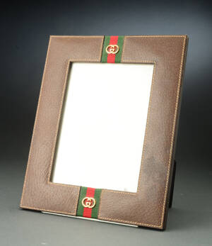 Gucci, billederamme i læder