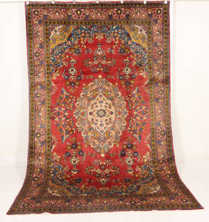 Persisk handknuten matta, old Golpayegan 330 x 210 cm