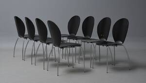 Hans Sandgren Jakobsen sæt på otte Pingo stole, Fredericia Furniture 8  