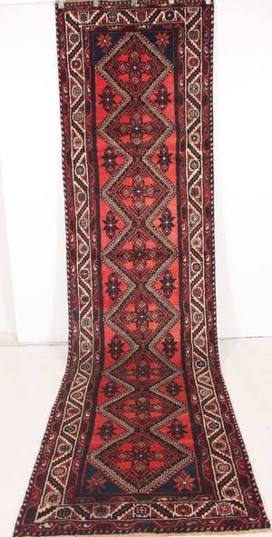 Persisk Hamadan løber, 403x105 cm.