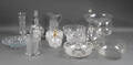 Samling glas effekter af krystalglas m.m 20