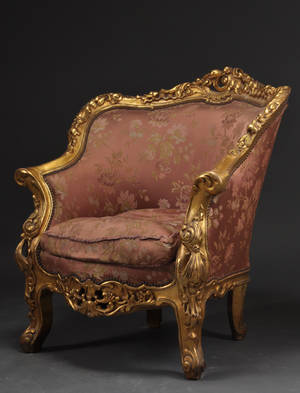 Fåtölj i rokokostil