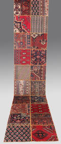 Matta, patchwork, 410 x 85 cm.