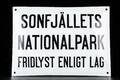 EMALJSKYLT,  Sonfjällets Nationalpark 