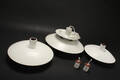 Poul Henningsen. Tre pendler af metal, model PH5 og PH 4 3