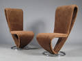 Moderne design. 2 hvilestole - Brun 2 Denne auktion er annulleret - se nu vare 1940258