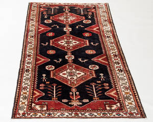 Khamseh Galerie Teppich, Persien, ca. 295 x 140 cm
