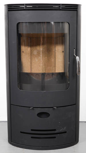 Vedspis för trä, briketter och kol