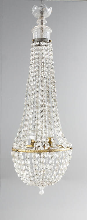 Ljuskrona, oscariansk, omkring 1900