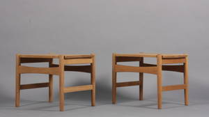 Hans J. Wegner. Lampeborde, massiv eg. 2