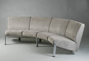 Sofa betrukket med alcantara