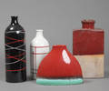 Fire vaser, porcelæn  stentøj. 1900-tallets slutning. 4