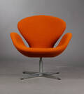 Arne Jacobsen. Svanen, lænestol, uld 