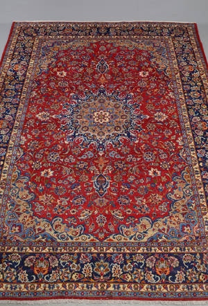 Håndknyttet Persisk Isfahan 421x299 cm