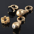 Christina watches, 4 charms i forgyldt sterling sølv.