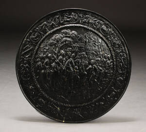 Støbejernsplakette  - skjold, 1900-tallets 1. halvd