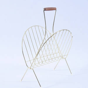 TIDNINGSSTÄLL, mässing, 1900-talets mitt.