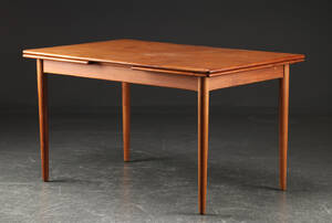 Spisebord med hollandsk udtræk, teak, 1950erne