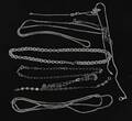 Halsband 7st samt armband, silver