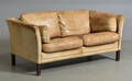 2-pers. sofa med læder