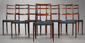 Dansk møbelproducent. Spisestole, palisander, 195060erne 8 