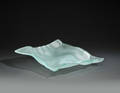 Verner Panton fad. Klar frosty glas