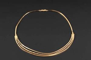 Halscollier, 18 kt. guld - ca. 27 gr.