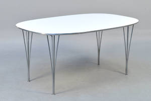 Piet Hein Bruno Mathsson. Super Ellipse spisebord. 150 x 100cm.