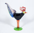 CR-glas, Christine Andersson och Roswitha Splittorff, Tupp i glas, höjd 32 cm