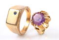 Vintage. To ringe af 14 kt guld, 10,6 gram