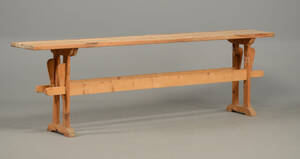 Langbord af fyr, 2 delt