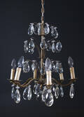 Takkrona med prismor, barockstil, 1900-tal.