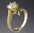 Solitaire ring ca. 0.97 ct.