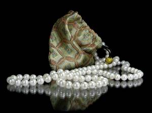 Akoya-Perlenkette - endlos aufgezogen, ca. 125 cm