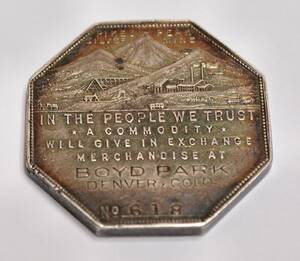 1901 Lesher Referendum Silver Medal, Boyd Park, sølv