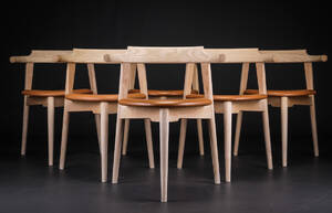 Hans J. Wegner. Seks stole model PP 583. 6