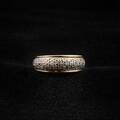 Ring, 18 k. Med smådiamanter