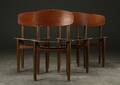 Børge Mogensen. Fire stole, teak og eg, model 122 4