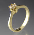Solitaire ring ca. 0.31 ct.