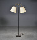 Standerlampe med 2 skærme