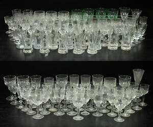 Stor samling likör samt snapsglas, ca 120 delar 120