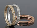 Diamond trinity ring approx. 0.51ct. 3